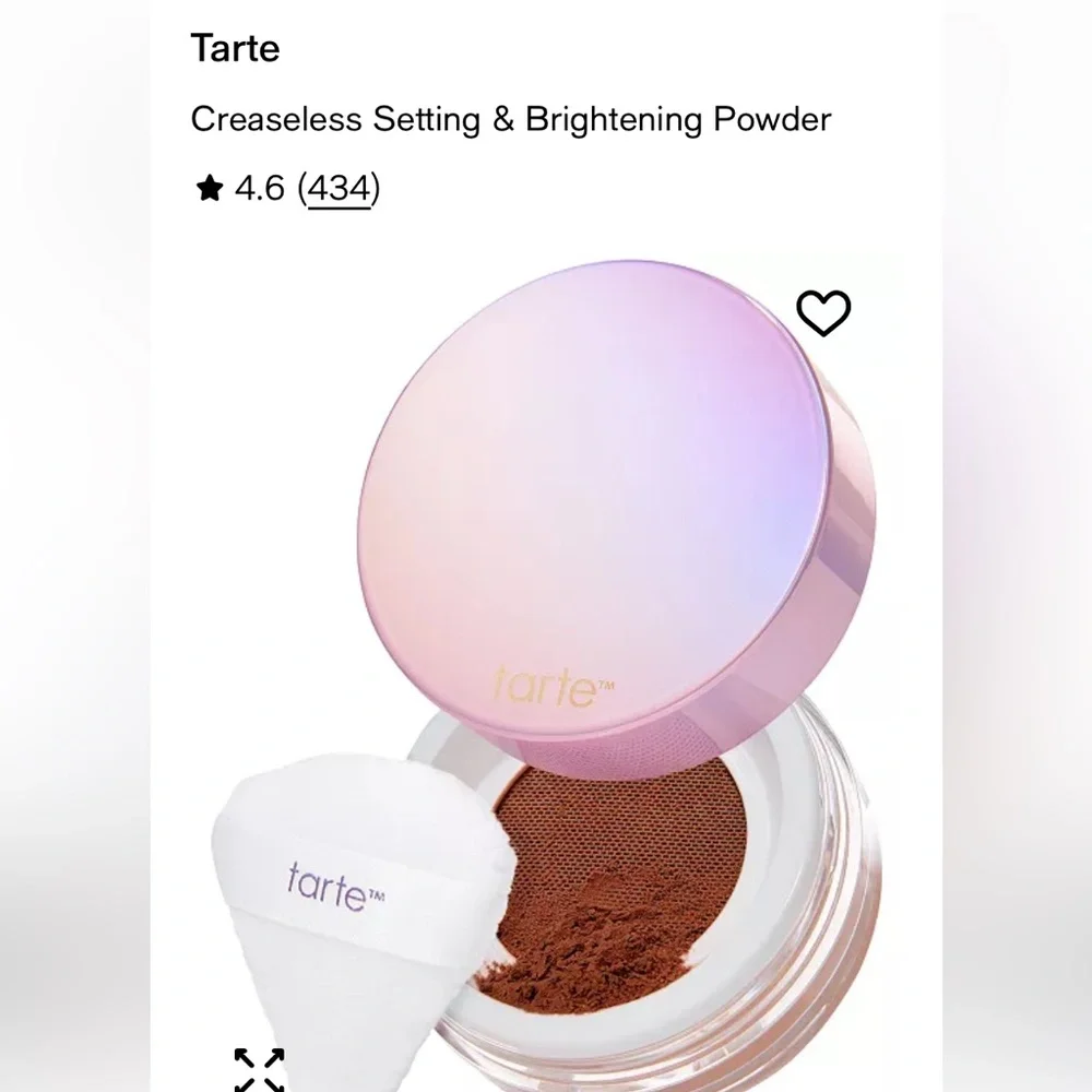 Torte Creaseless Setting high Performance natural Powder with Puff (Chestnut